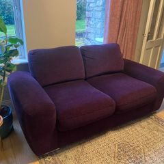 purple sofa like new