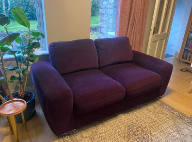 purple sofa like new