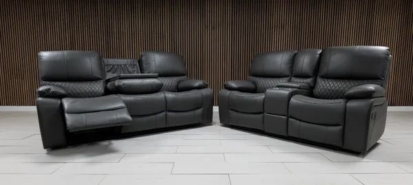 Rita Recliner sofa 3+2 Dark grey