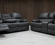 Rita Recliner sofa 3+2 Dark grey