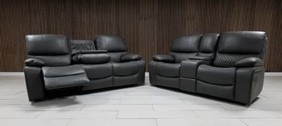 Rita Recliner sofa 3+2 Dark grey