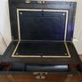 Antique Victorian  Brass Bounded Writing Box (WITH A KEY) 16" X 9" X 6,5" Image 7