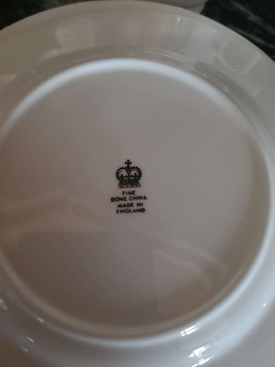 Set of six fine bone china cups and saucers