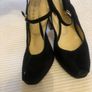 Stiletto peep toe suede shoe Image 2