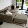 Grey 3 seater couch + ottoman Image 3