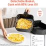 Air Fryers Oven, 5.5L XXL Oil Free Air Fryer 1500W with Rapid Air Technology for Healthy Fast Cooking & 55% Energy-Saving, 11 Presets, LED Onetouch Screen, Nonstick Basket, Dishwasher Safe (FREE POSTAGE) Image 3