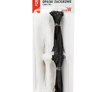 New 250 Pcs 2.5mm Nylon Strong Cable Wraps Ties Black White Repair Set # 1521