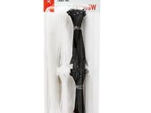 New 250 Pcs 2.5mm Nylon Strong Cable Wraps Ties Black White Repair Set # 1521