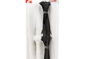 New 250 Pcs 2.5mm Nylon Strong Cable Wraps Ties Black White Repair Set # 1521