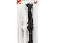 main image for ad New 250 Pcs 2.5mm Nylon Strong Cable Wraps Ties Black White Repair Set # 1521