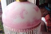 1940s glass french ceiling light