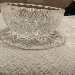 Cut Crystal Glass Bowl