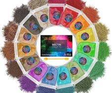 Crafts Mica Powders - 15 Vibrant Colours (5g/Bag) for Epoxy Resin Pigment, Wax Melts, Makeup, Lip Gloss, Candles, Bath Bombs, Nail Art, Soap & Slime (FREE SHIPPING)