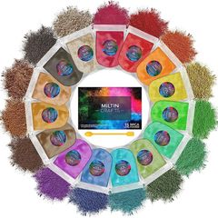 Crafts Mica Powders - 15 Vibrant Colours (5g/Bag) for Epoxy Resin Pigment, Wax Melts, Makeup, Lip Gloss, Candles, Bath Bombs, Nail Art, Soap & Slime (FREE SHIPPING)