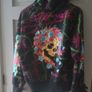 Vintage Y2K ED Hardy by Christian Audigier Zip Hoodie (SIZE M) Image 2
