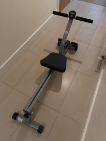 Compact rowing machine