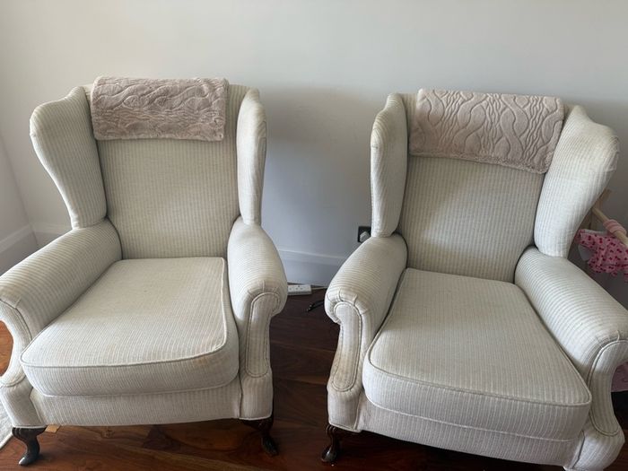 Pair of Queen Anne armchairs