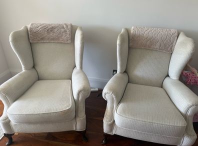 Pair of Queen Anne armchairs