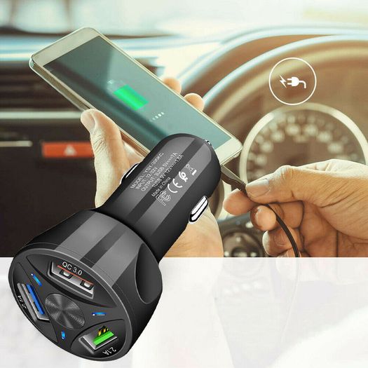 QC 3.0 Car Triple USB Phone Quick Charger 30W (Brand New/Warranty)
