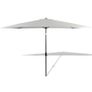 Parasol 200 x 300 cm Sand White Rectangular Image 7