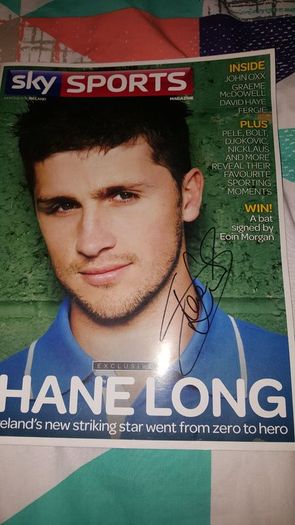 Shane long rep of Ireland legend signed
