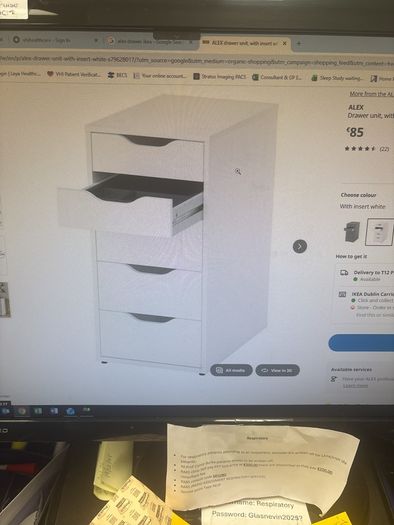 5 piece drawer unit