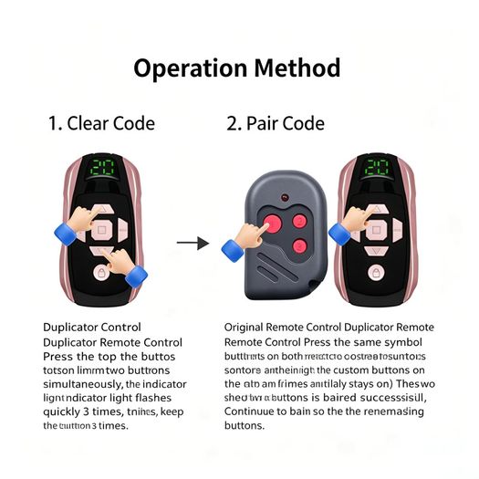 Rechargeable 20 Channel Smart Multi-Frequency Wireless Copy Remote Control, Automatic Gate Rolling Shutter Door Duplicator Key
