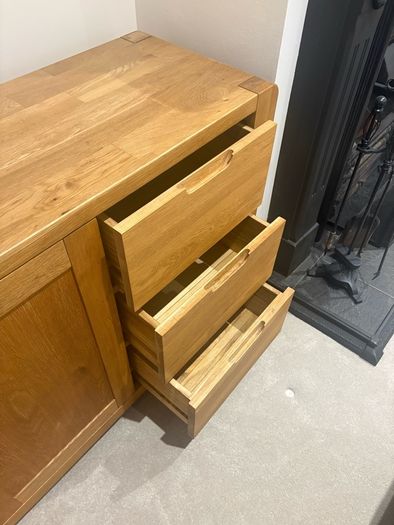 Solid Oak Cabinet Sideboard