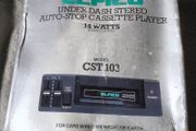 vintage boxed under the dashboard tape player