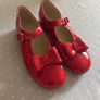 Panache red double bow shoes size Eu 37 Uk 4 Image 2