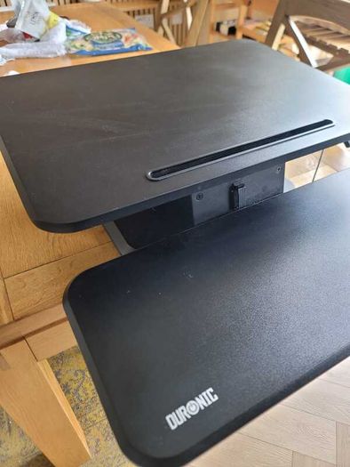 Duronic Sit-Stand Desk Converter - Height Adjustable Workstation