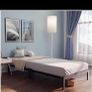 single bed in white metal Image 4