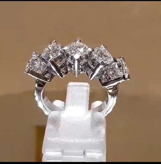 Sterling Silver 5 Stone Ring