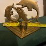 Vintage brass dolphin candlestick/ candle holder Image 4