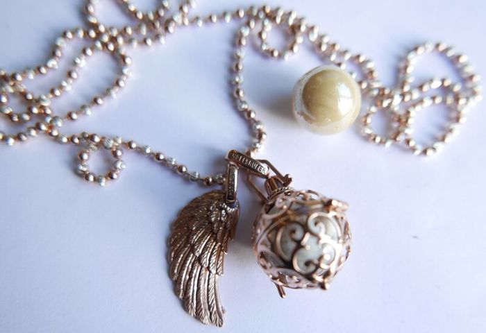 Sterling Silver 925 Gild Plated Angel Whisperer from Engelsrufer length 31" - 26,4g