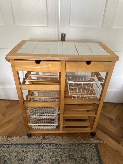 Bamboo Kitchen Trolley