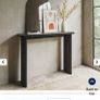 Wood black console table hall Image 5