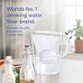 BRITA Marella Water Filter Jug Graphite (2.4L) Starter Pack incl. 3x MAXTRA PRO All-in-1 cartridge  fridge-fitting jug with digital LTI and Flip-Lid Image 4