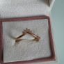 Pandora Tiara wishbone cubic zirconia rose gold plated size 54 perfect condition (no box) Image 6