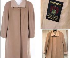 Designer vintage camel coat by your 6th sense angora and wool  chic festive