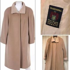 Designer vintage camel coat by your 6th sense angora and wool  chic festive