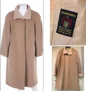 Designer vintage camel coat by your 6th sense angora and wool  chic festive