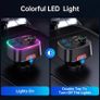 Bluetooth 5.4 FM Transmitter Car Adapter 48W (PD 36W & 12W) [Light Switch] [HiFi Bass Sound] [Fast Charging] Wireless Radio Music Adapter LED Display Hands-Free Calling Support USB Drive Image 6