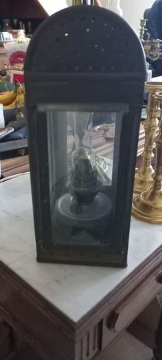 Antique French oil lamp maker Firmin Le Drezen  L.D.F working perfect ...nice!
