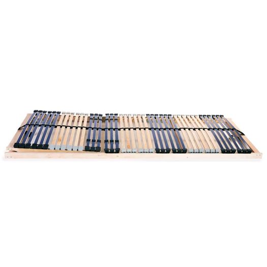 Slatted Bed Bases 2 pcs with 42 Slats 7 Zones 90x200 cm