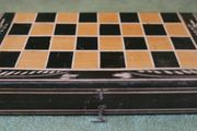Vintage 8" Handmade Chess Board