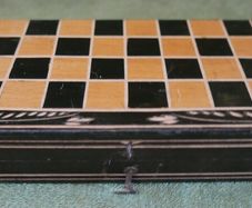 Vintage 8" Handmade Chess Board