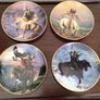 Franklin Mint Western Heritage Museum collectors plates x 4 Artwork by Hermon Adams Image 3