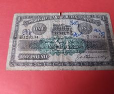 Provincial Bank Of Ireland Limited 1939 One Pound