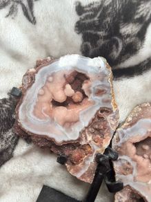 Genuine pink amethyst crystal